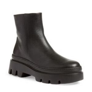 Paul Green Paige Lug Sole Boot in Black Sport Calf casual classic winter style